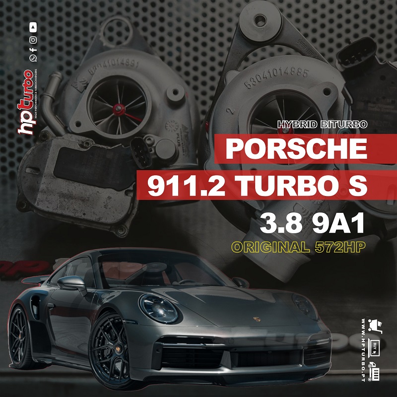 Hybrid Turbos Porsche 911.2 TURBO S 3.8 OEM 572hp ENGINE 9A1